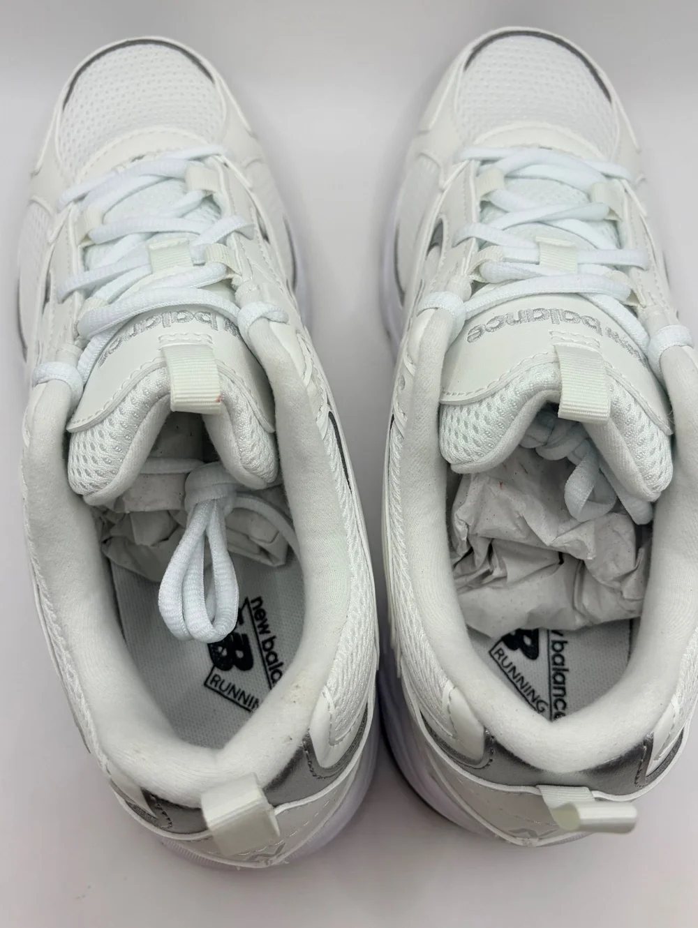 New Balance 408 Lifestyle Running Shoes White Grey Size 9 Womens